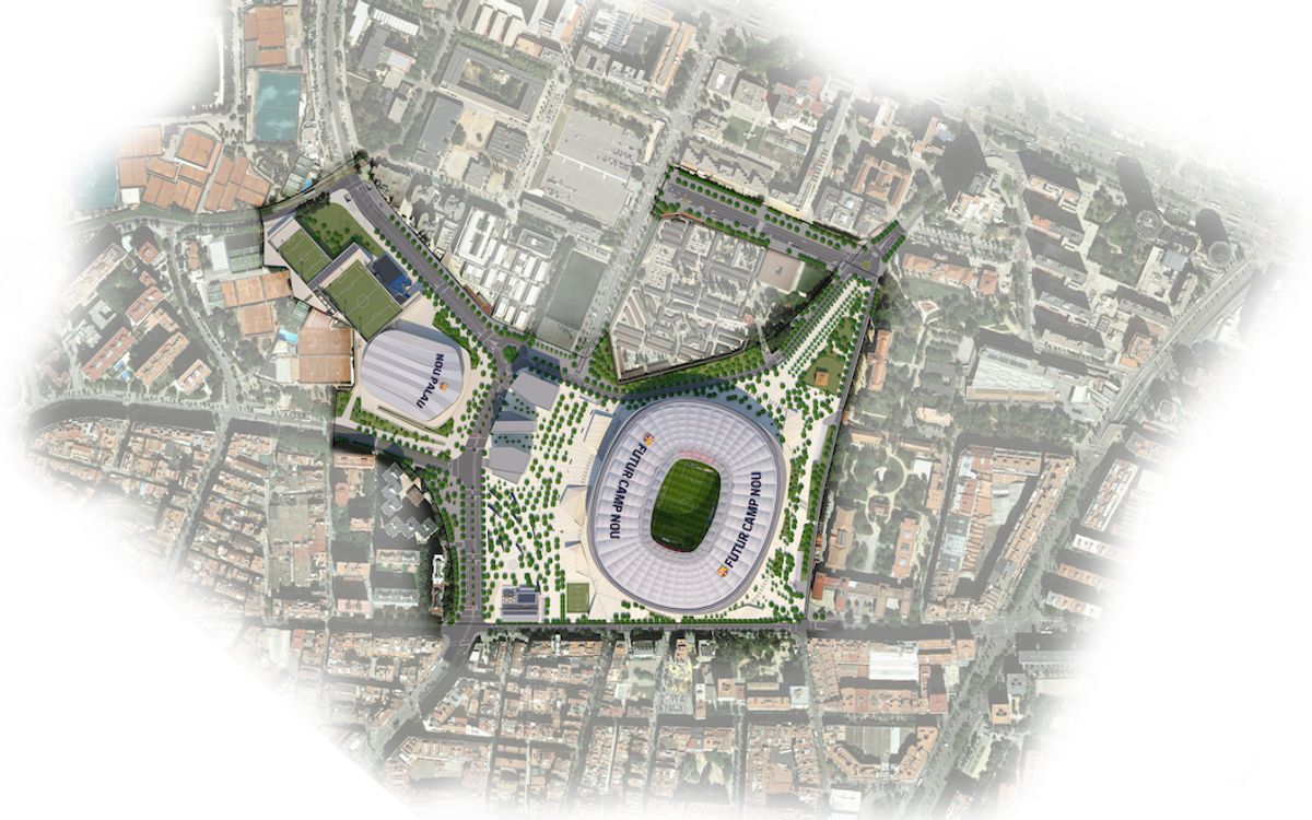 Aprobado el proyecto de urbanización de las calles y zonas verdes del entorno del Camp Nou incluido en el Espai Barça