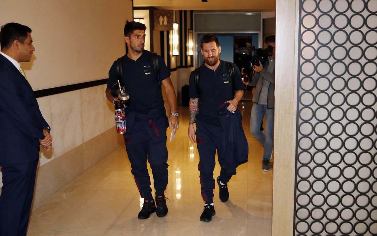 Barça arrive in Saudi Arabia