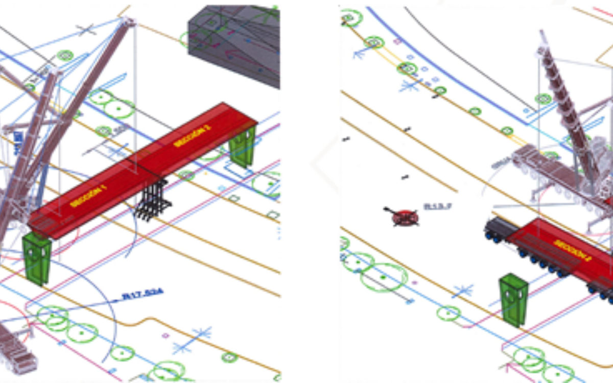 El procés de retirada de la passarel·la