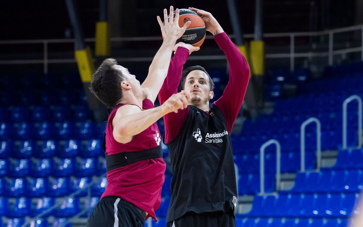 Thomas Heurtel back training with the squad