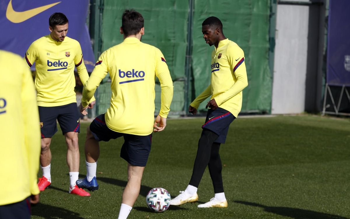 Ousmane Dembélé, novetat a l’entrenament
