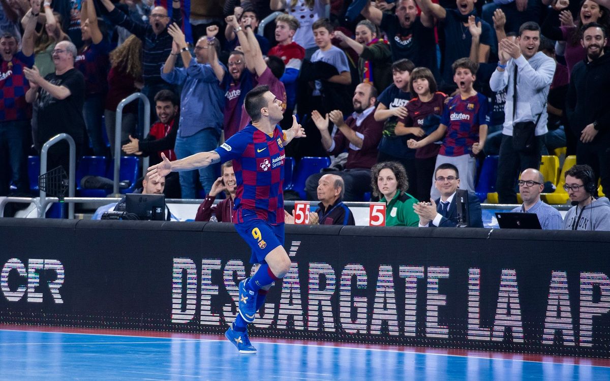 Partido de puertas abiertas en el Palau contra Burela en la Copa del Rey