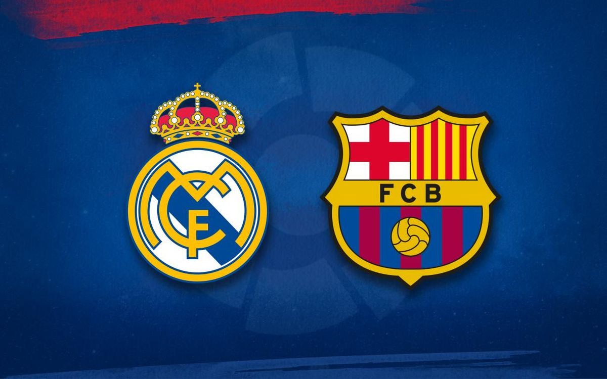 La alineación del FC Barcelona contra el Real Madrid