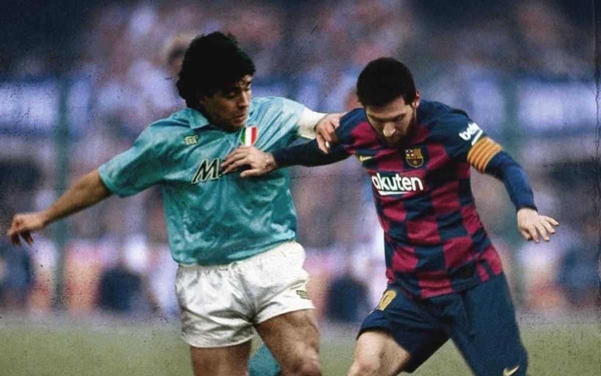Maradona and Messi.
