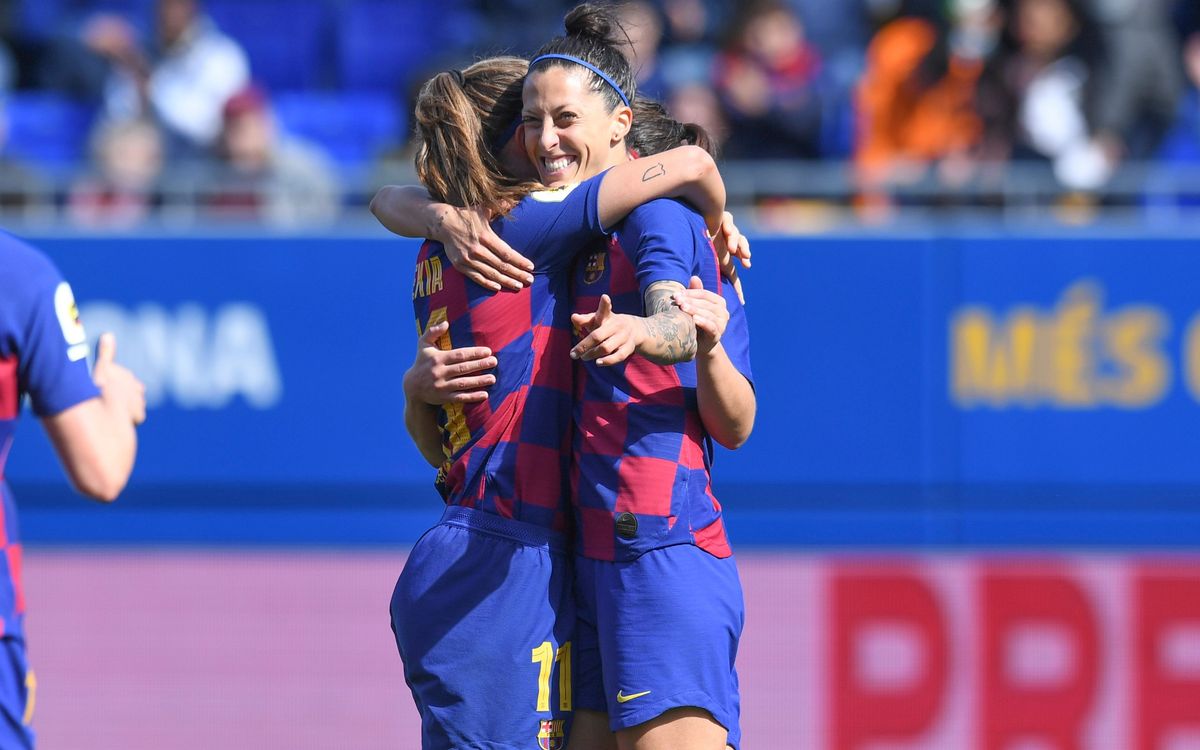Jenni Hermoso marca su gol 100 en la Liga con el Barça