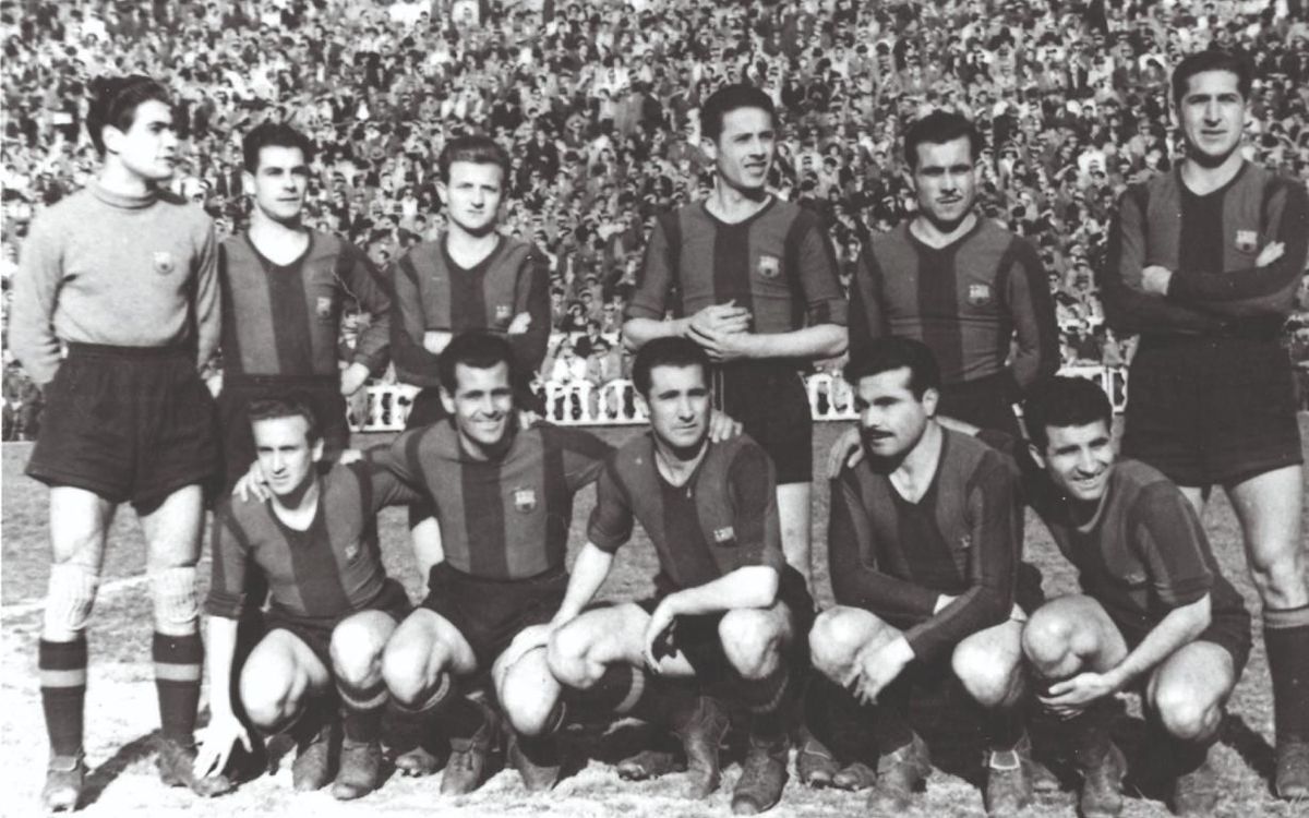 Once del Barça en el año 1950.