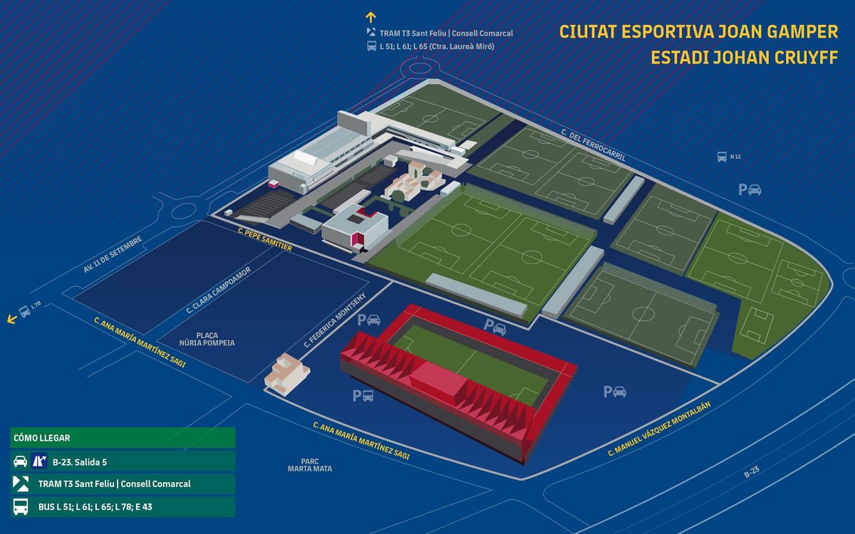 Samitier, Martínez Sagi y Vázquez Montalbán ponen nombre a las calles del nuevo barrio junto al Estadi Johan Cruyff