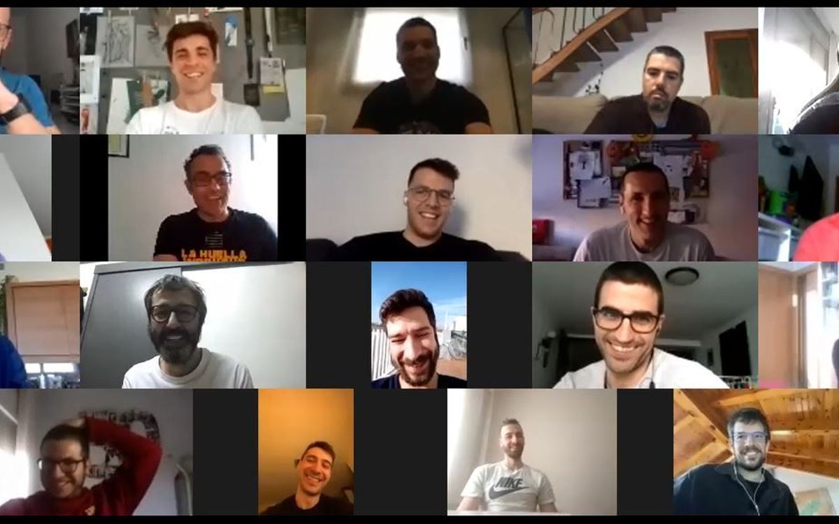 El teletrabajo del Barça de hockey: 