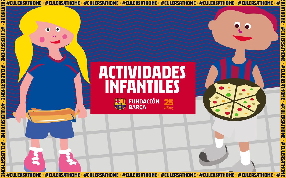 Actividades para niños y niñas: Pizza Barça