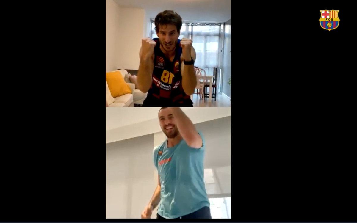 El entrenamiento entre amigos de Pierre Oriola y Cesc Escolà