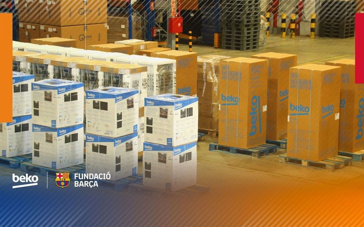 La Fundació Barça i Beko col·laboren per donar suport a centres assitencials que treballen per pal·liar els efectes de la Covid-19