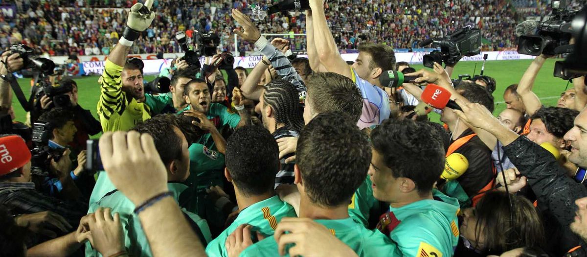 11 de mayo del 2011: Campeones de Liga en el campo del Levante