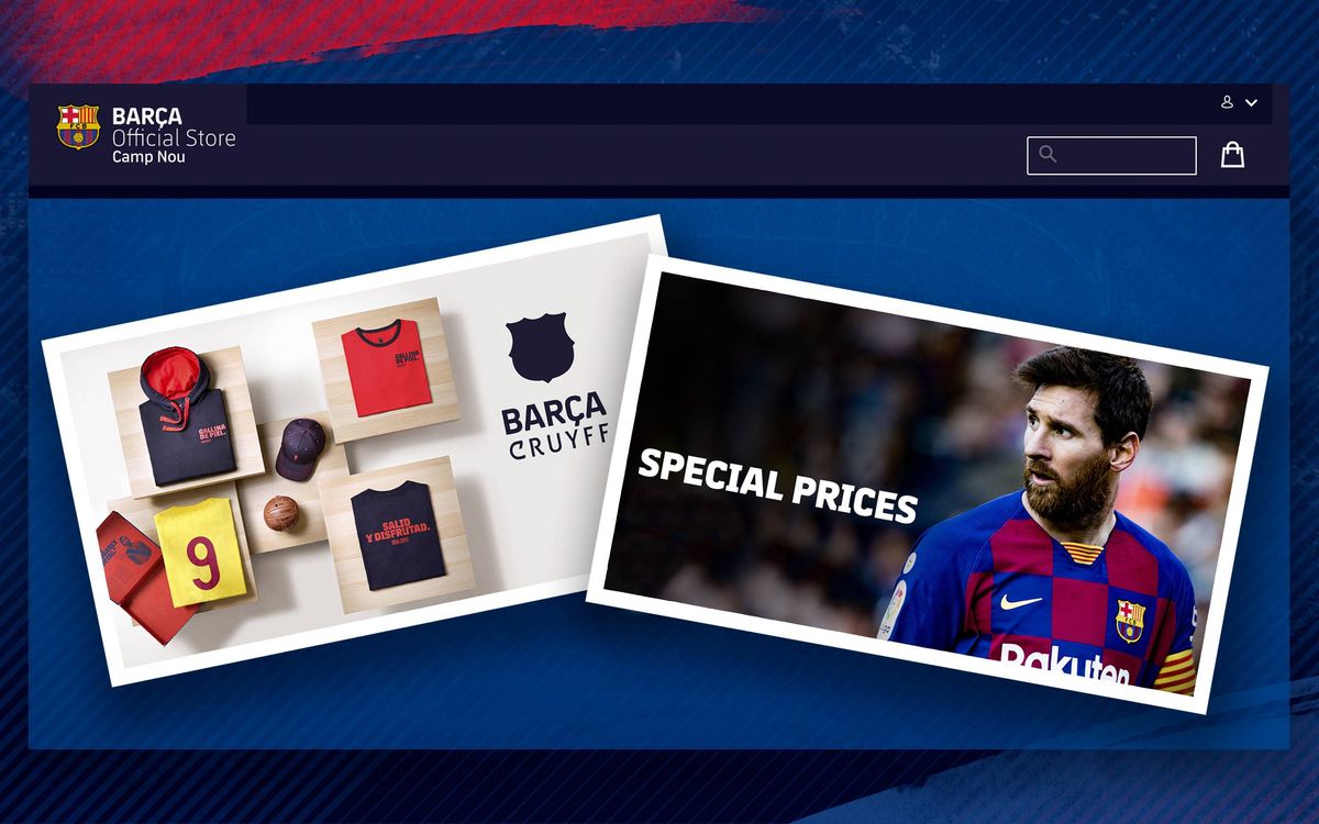Le FC Barcelone rend disponible dans toute l'Europe sa plateforme d'e-commerce officielle de produits du Barça Store du Camp Nou