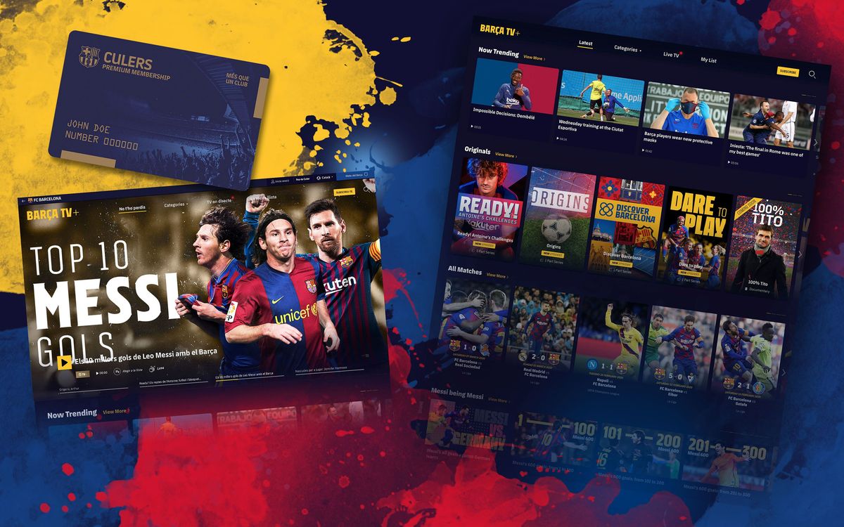 FCバルセロナ、3000本以上のビデオ、1000時間分のコンテンツを含むストリーミングプラットフォーム ‘BARÇA TV+’ をリリース