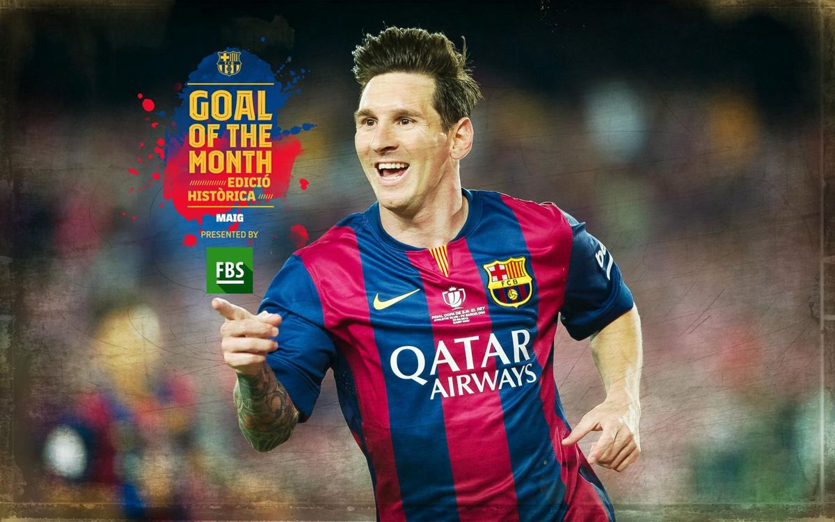 El gol de Messi a la final de Copa contra l'Athletic Club, escollit 'Goal of the Month' històric del maig