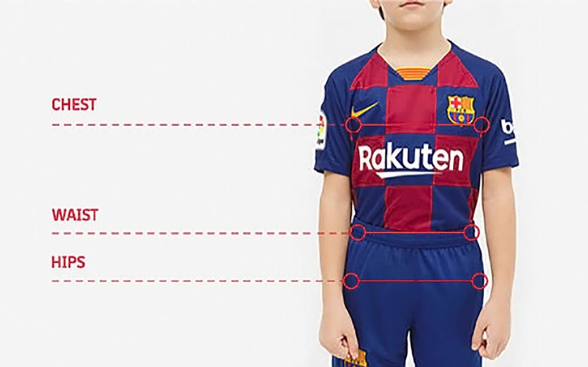 Football Kit Size Guide, Junior Football Kit Size Guide