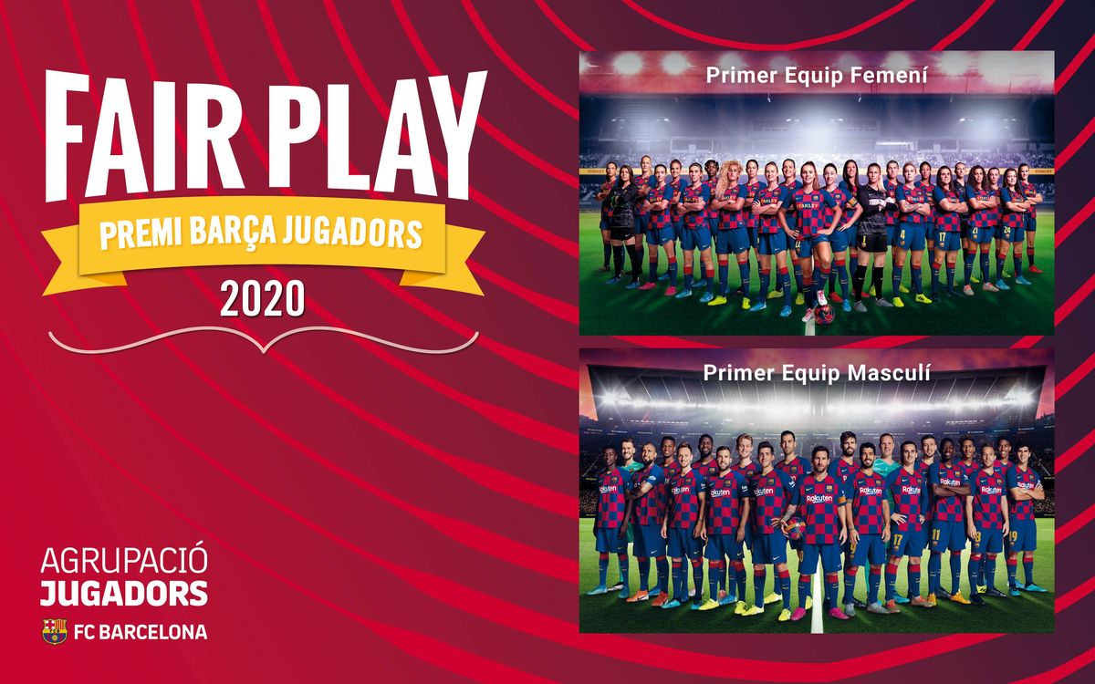 L’Agrupació concedeix el Premi Barça Jugadors als primers equips de futbol del FC Barcelona