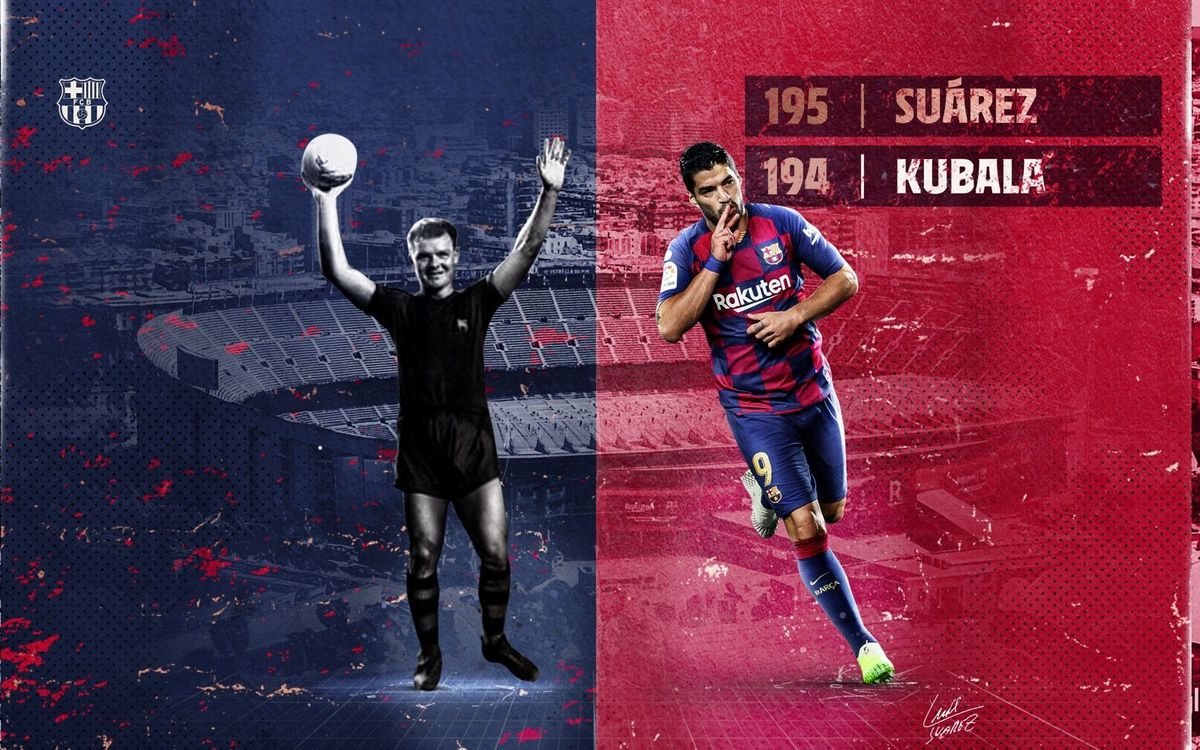 Luis Suárez dépasse la légende Kubala