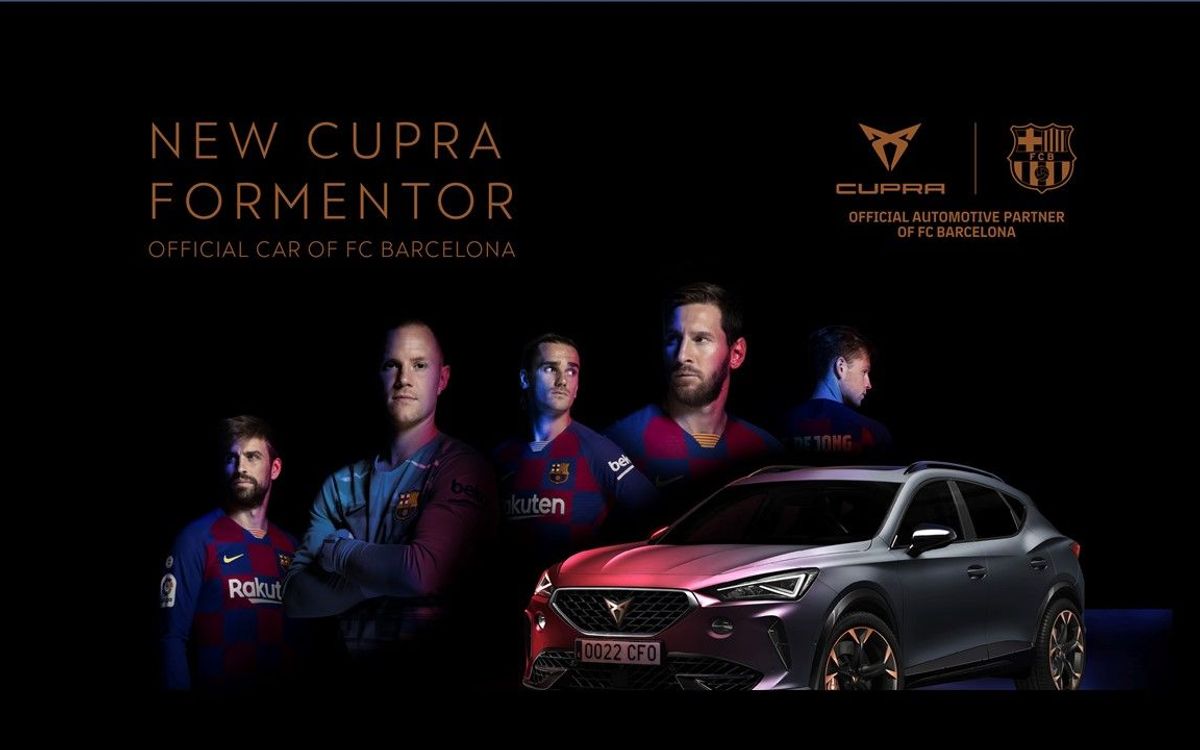 New CUPRA Formentor becomes the official car of FC Barcelona