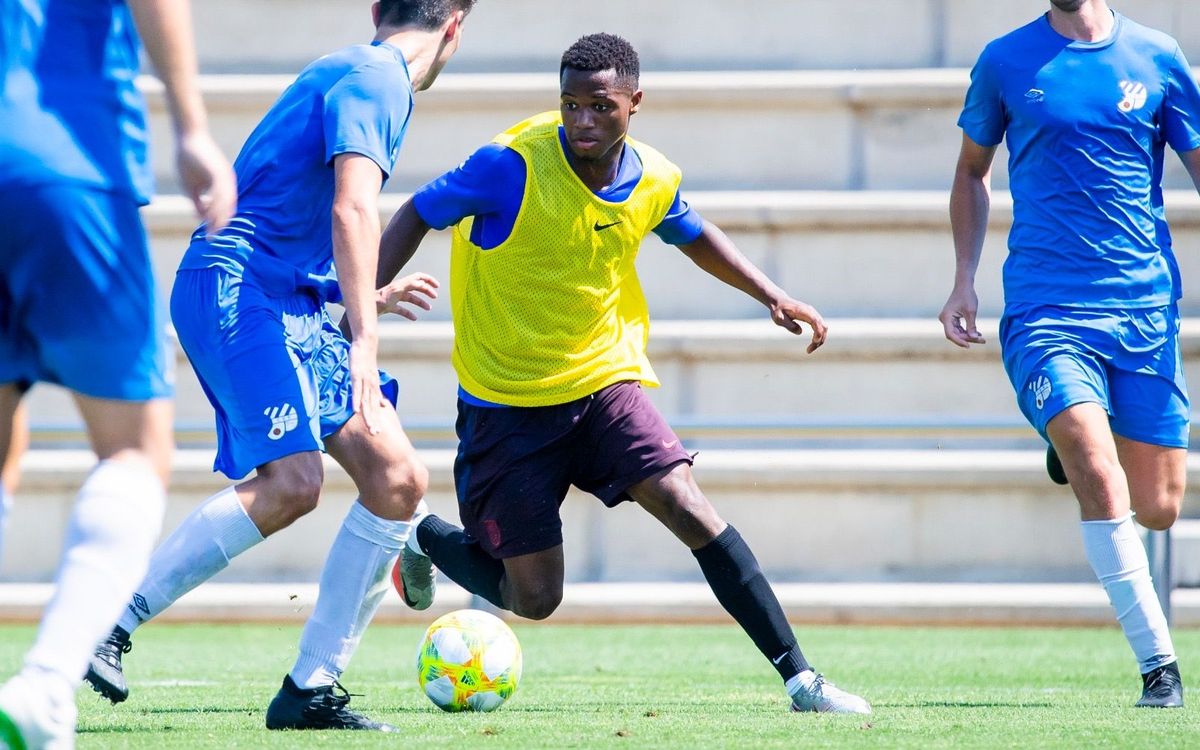 Barça B play training game against Europa before Playoffs