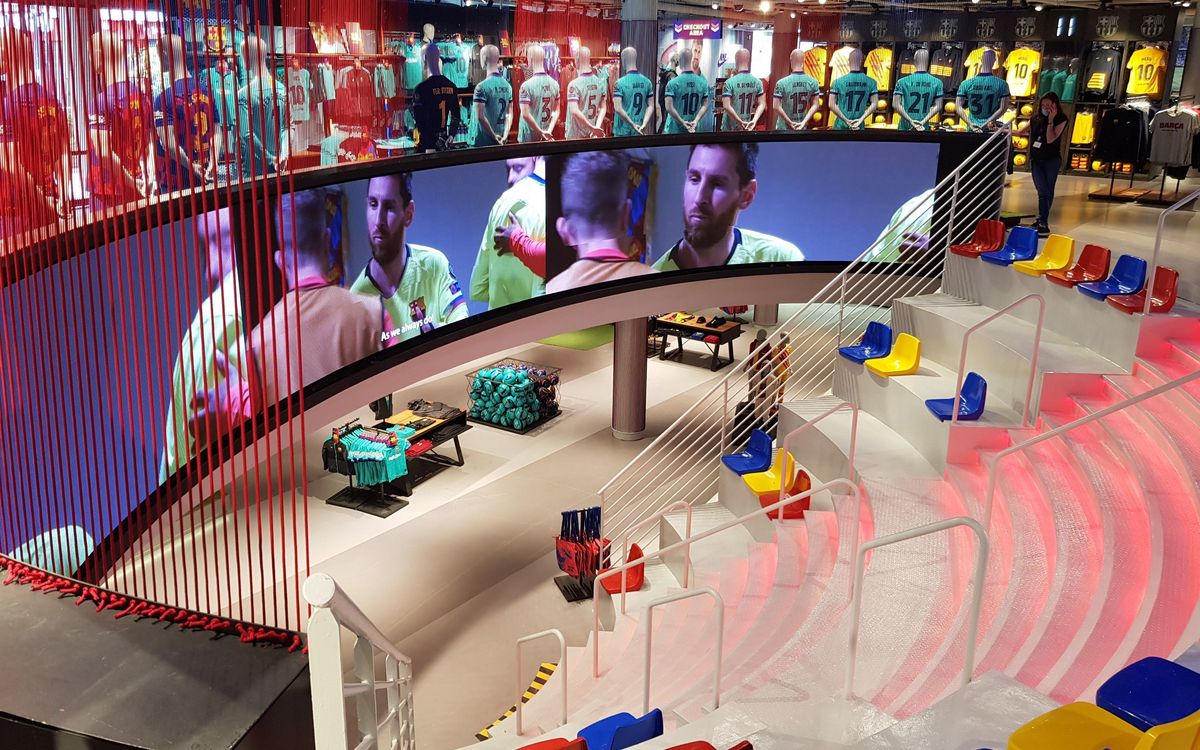 Mejoras en la Barça Store del Camp Nou para ofrecer una visita más cómoda y atractiva
