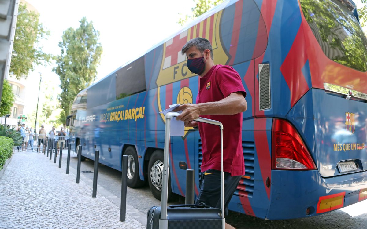Barça are in Lisbon