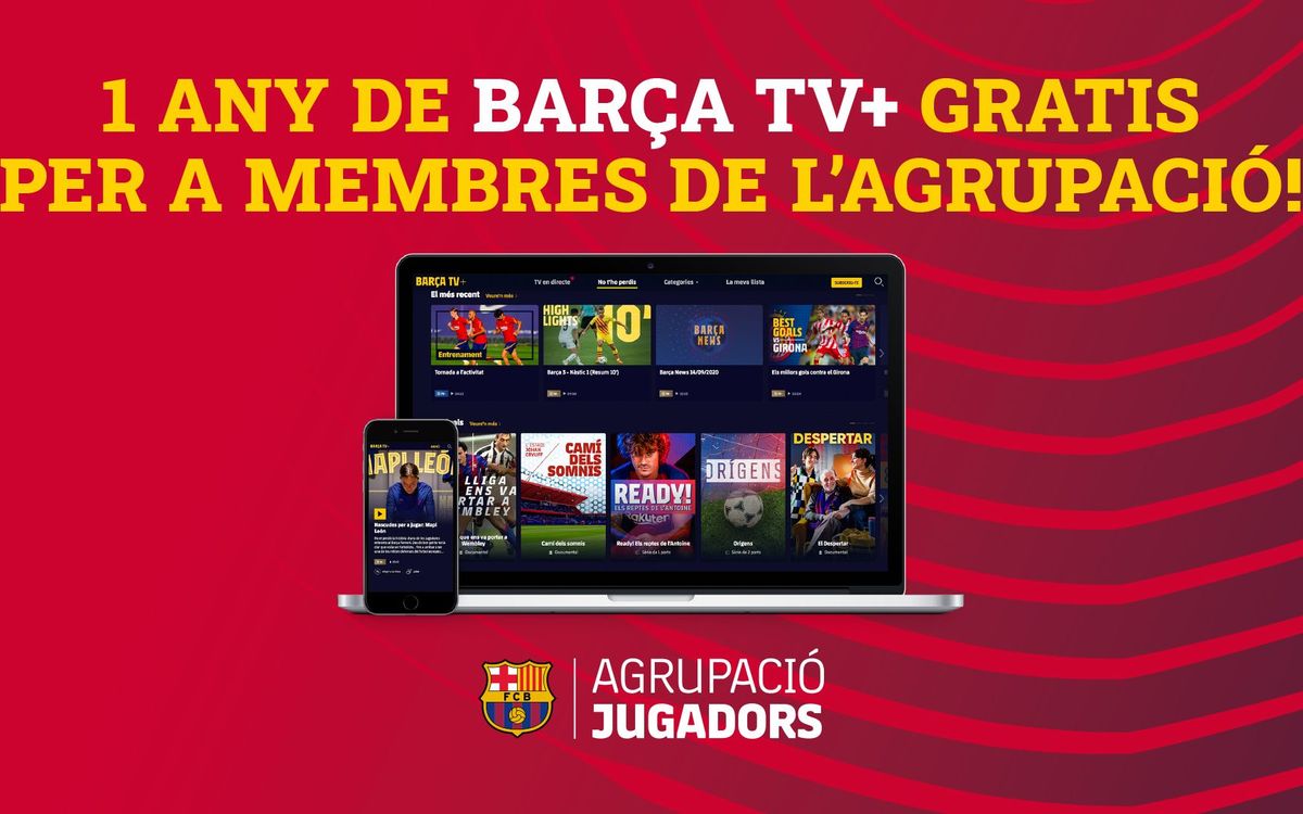 Promoció: Barça TV + gratis per a membres de l'Agrupació