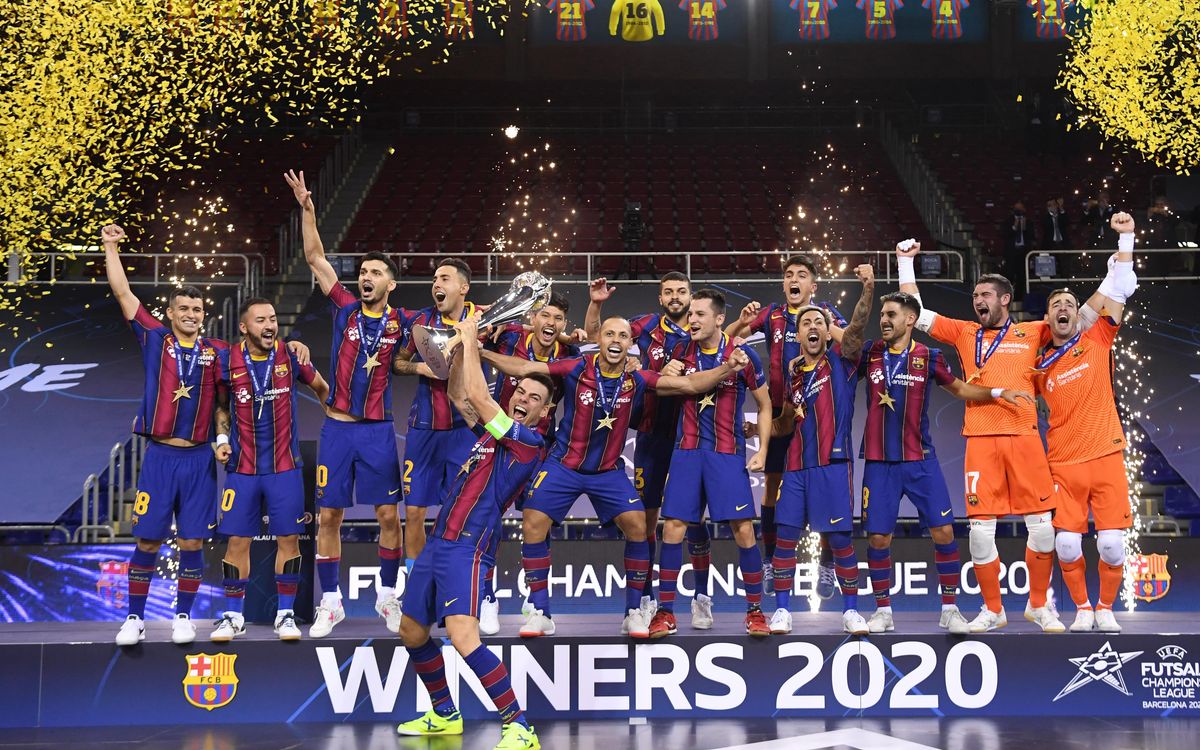 Barça's futsal team win their third Champions League