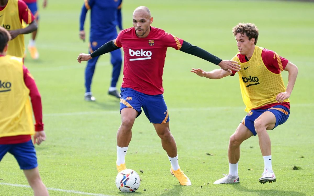 Training with Barça B