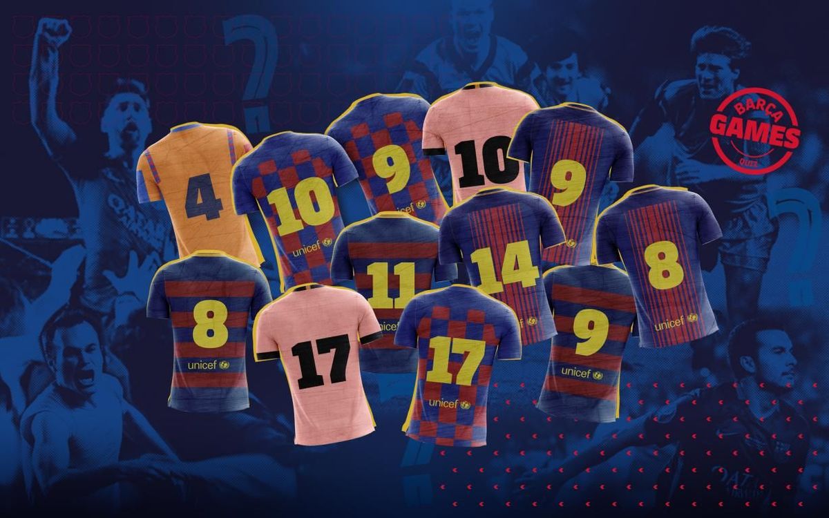 Match the goalscorers' shirt numbers to a classic FC Barcelona game!