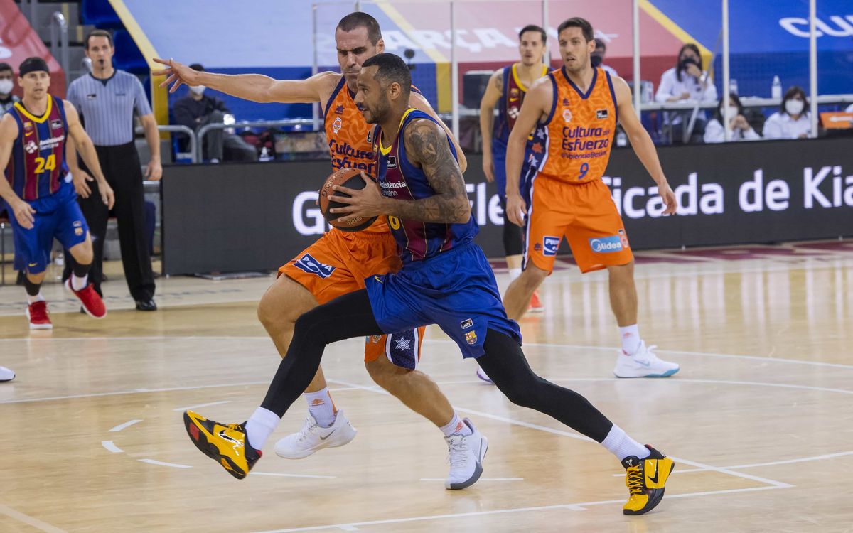 Barça - València Basket: El partit es resol al darrer quart (90-100)