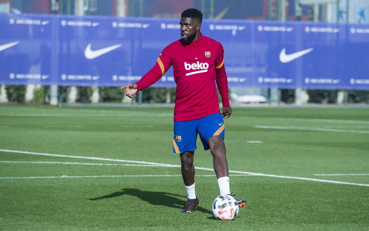 Umtiti participe à l'entraînement commun du Barça B et des u19