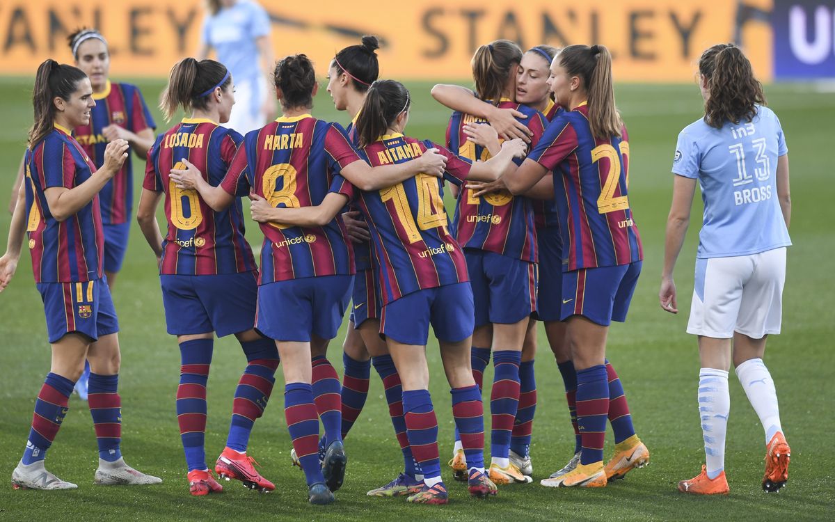 Barça Femenino - PSV: Enfilan los octavos de Champions (4-1)