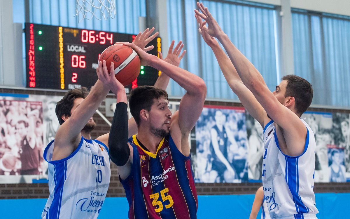 Barça B – Torrons Vicens CB L’Hospitalet (76-61): Siguen líderes