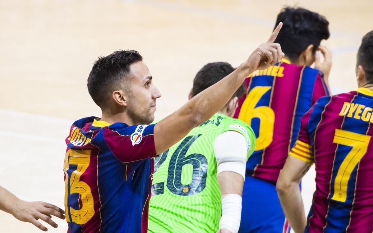Barça - Aspil: El equipo arropa a Lozano y se clasifica para la Copa (4-2)