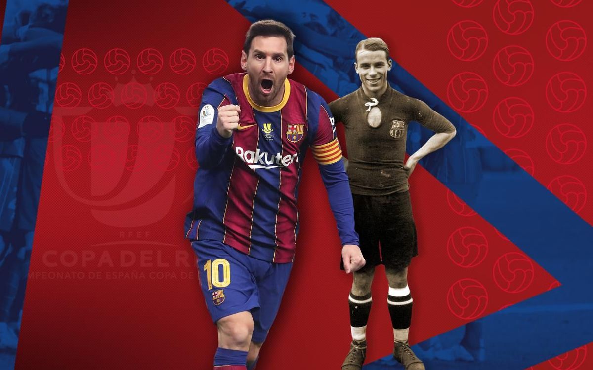 Messi supera a Samitier como el futbolista del Barça con más partidos de Copa