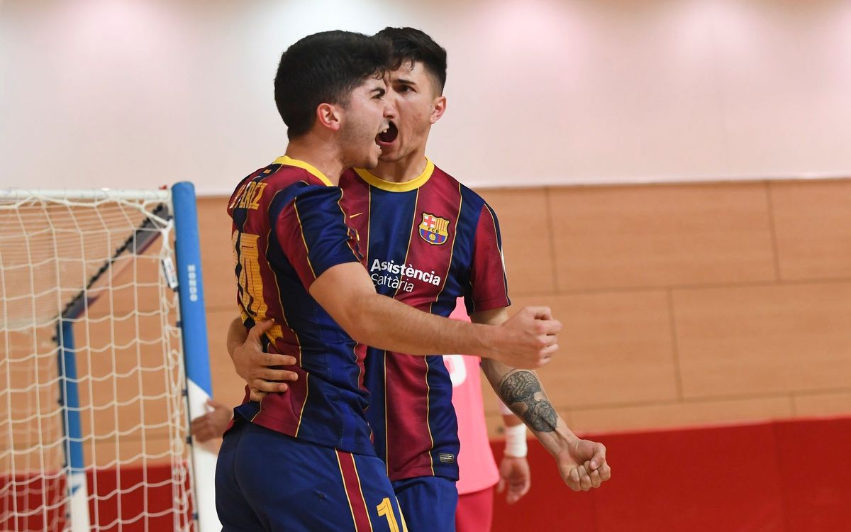 El Barça B se sacude la mala racha a base de goles (7-1)