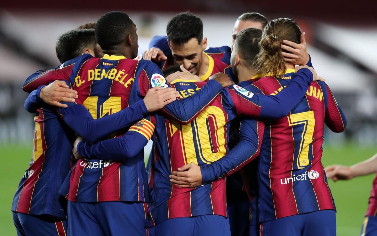Stats where FC Barcelona are top of the class