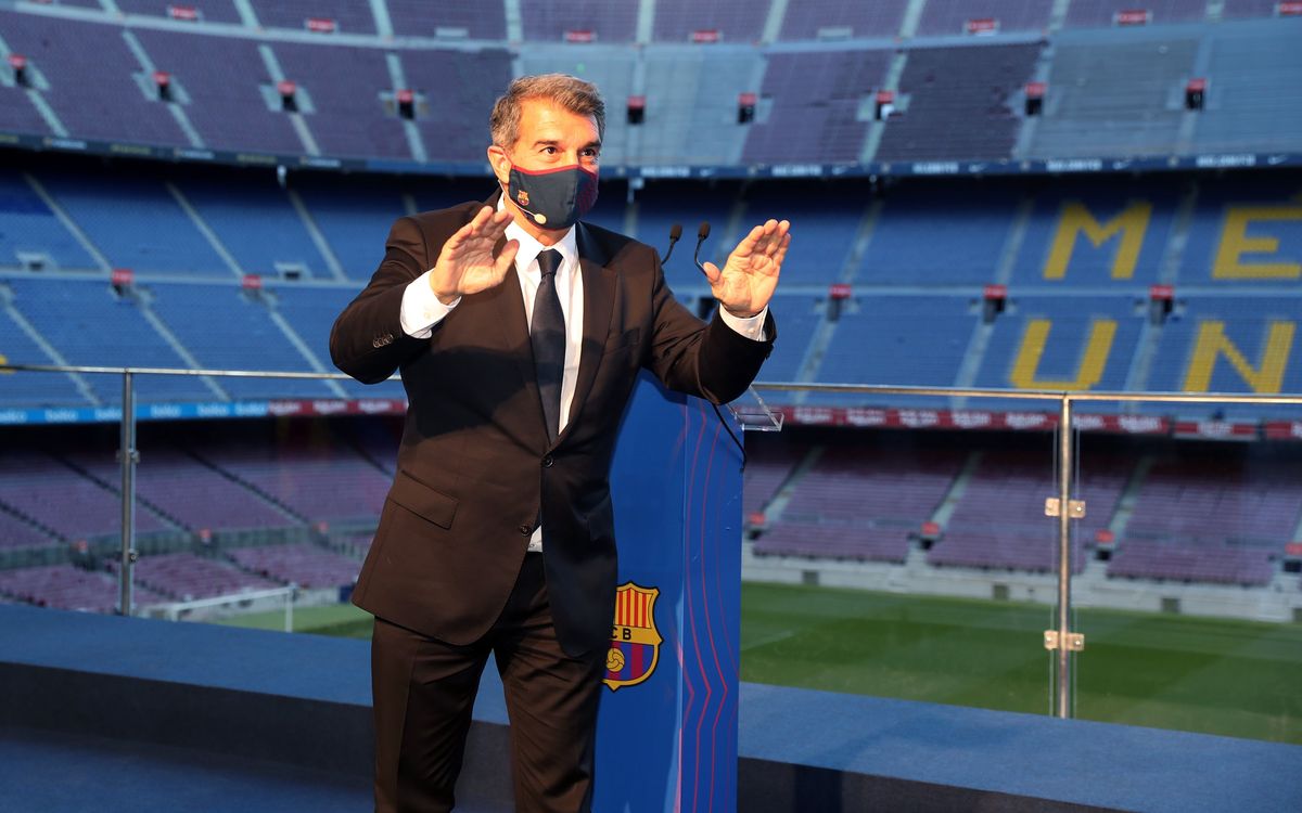 Laporta: “Espero que sea una etapa esplendorosa en la historia del Barça”