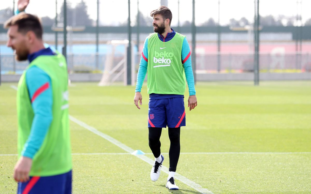Séance d'entraînement avec le Barça B