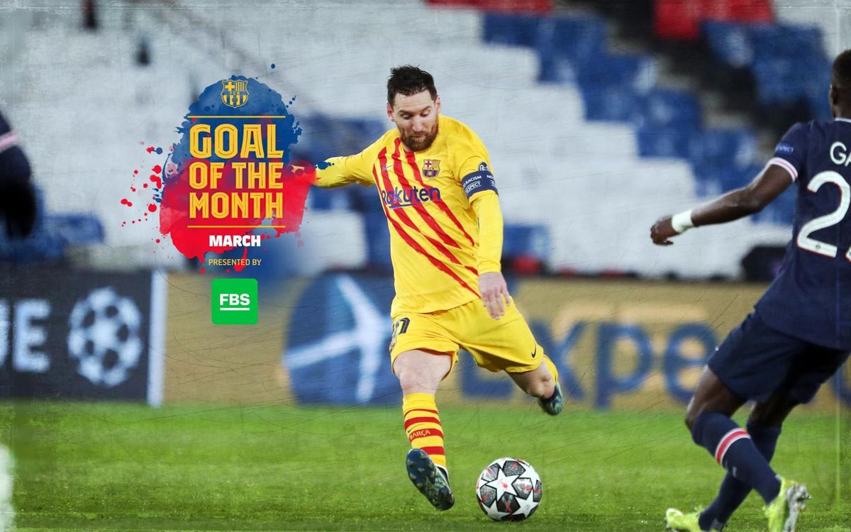 Messi wins March 'Goal of the Month'