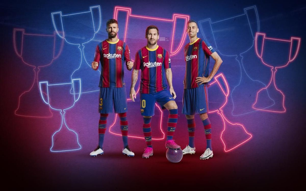 Messi, Sergio y Piqué, los jugadores con más Copas de la historia