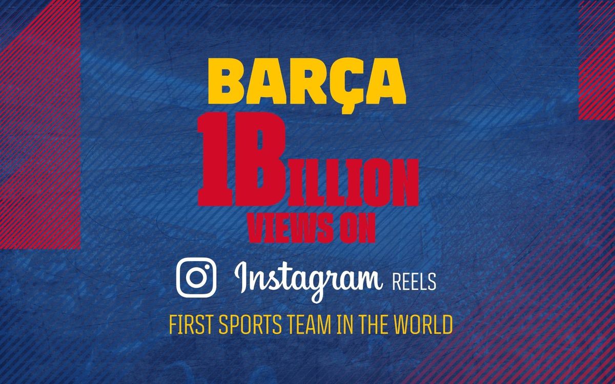 FC Barcelona becomes first sports club to reach over a billion views on Instagram Reels
