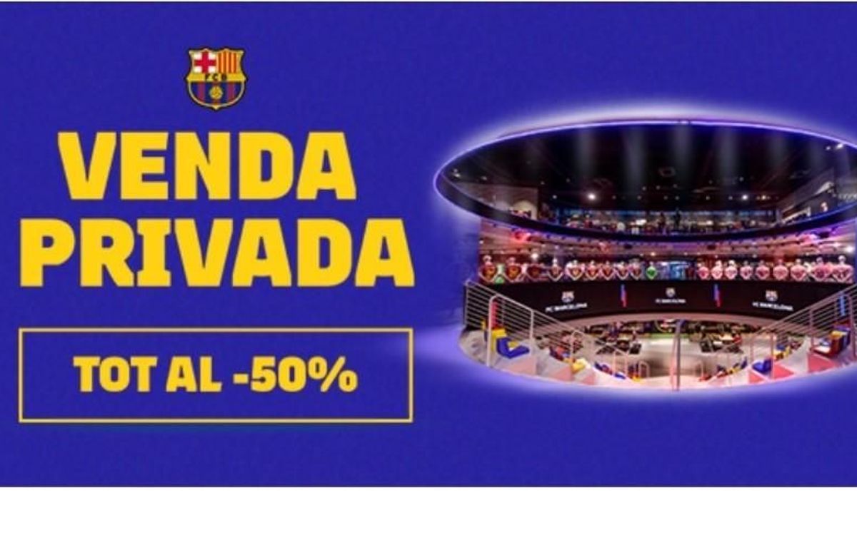 Tres dies de descompte del 50% a la Botiga del Camp Nou