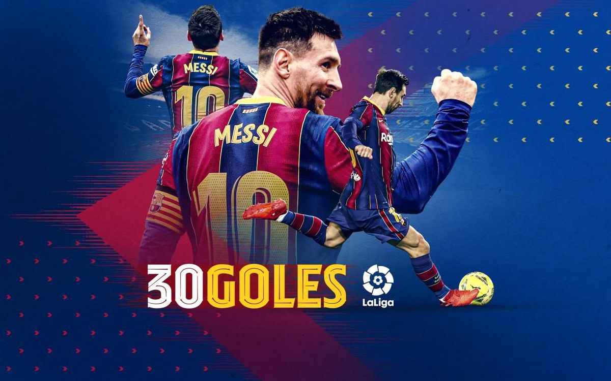 Messi: 30 goles en Liga y el Pichichi, muy cerca