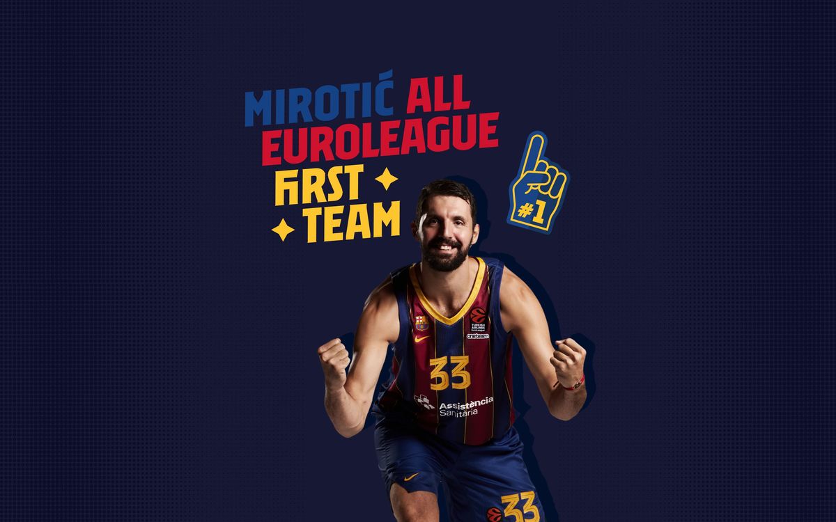 Nikola Mirotic, en el cinco ideal de la Euroliga 2020/21