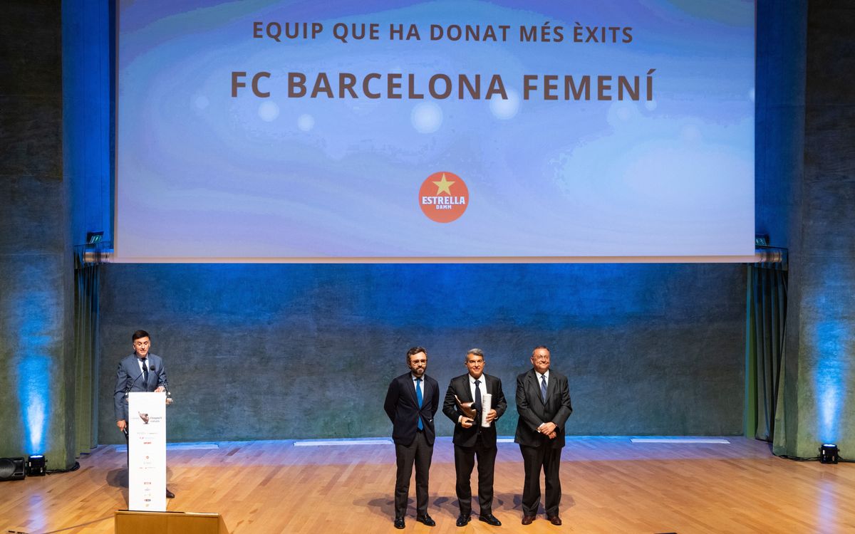 El FC Barcelona Femení, premiat en la Festa de l’Esport Català