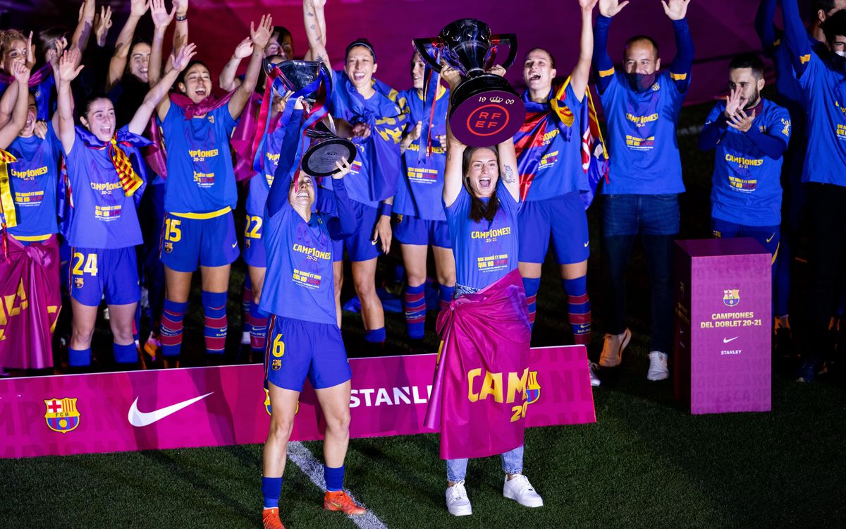 Le Barça Féminin célèbre le doublé historique