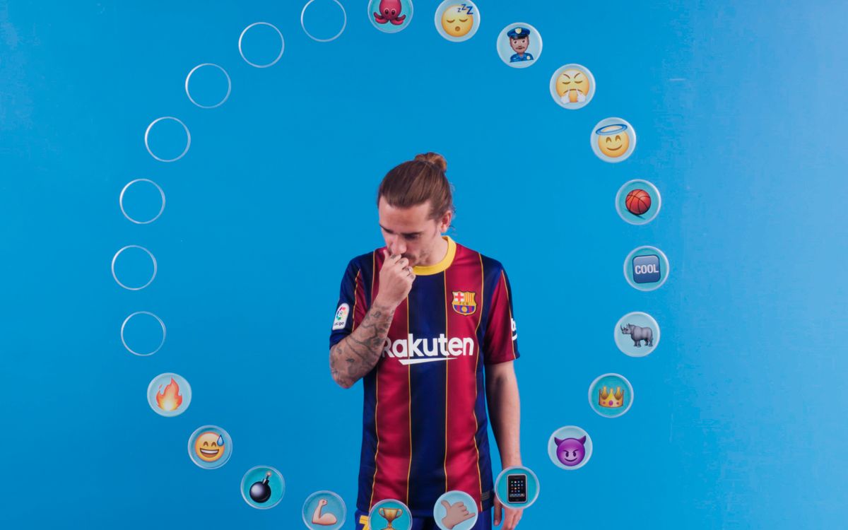 Barça emojis, avec Antoine Griezmann