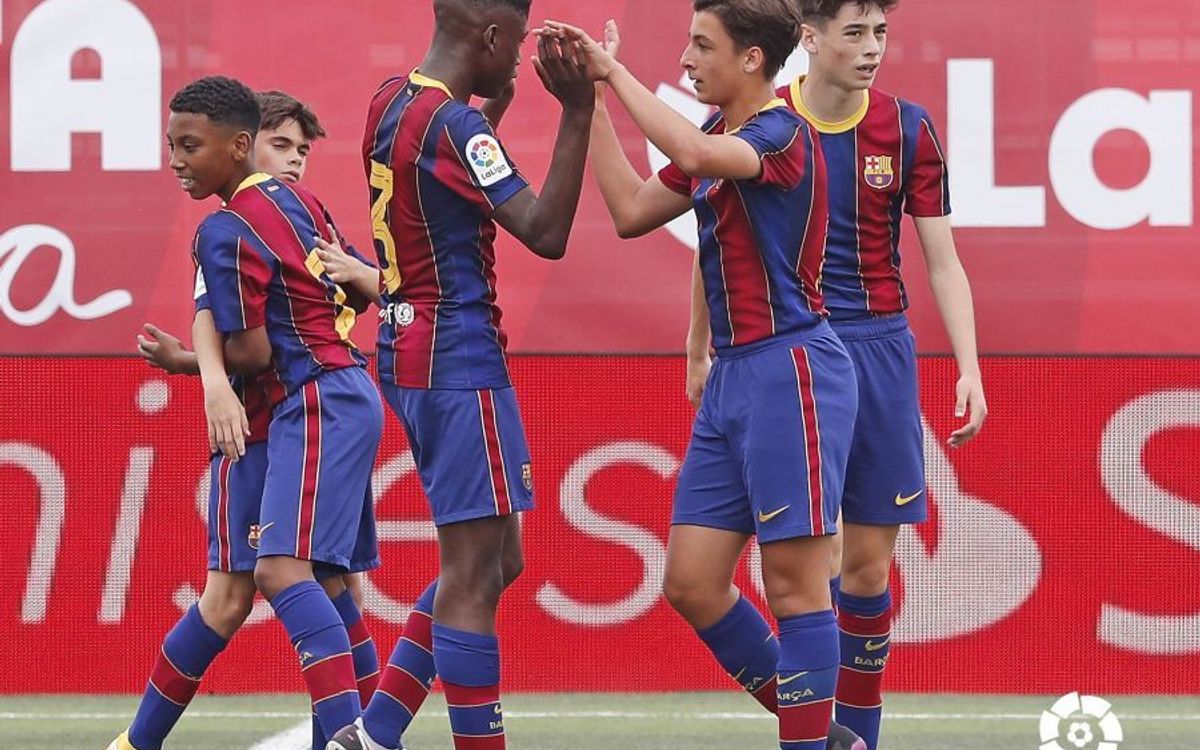 El Infantil B del FC Barcelona se clasifica para los octavos de final de LaLigaPromises